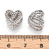 Alloy Rhinestone European Beads FIND-N009-14P-3