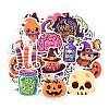 50Pcs Halloween Cartoon Paper Self-Adhesive Picture Stickers STIC-C010-25-1