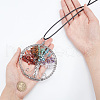  DIY Tree of Life Necklace Making Kit DIY-NB0008-77-3
