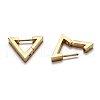 304 Stainless Steel Triangle Huggie Hoop Earrings STAS-J033-02B-G-3