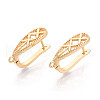 Brass Hoop Earring Findings KK-N267-30G-1