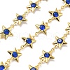 Brass Glass Link Chains CHC-R001-06G-04-1