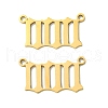 201 Stainless Steel Pendants STAS-U003-01G-1