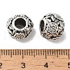Rack Plating Alloy European Beads PALLOY-S189-04AS-2