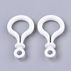 Opaque Solid Color Bulb Shaped Plastic Push Gate Snap Keychain Clasp Findings KY-T021-01L-2