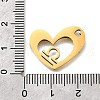 201 Stainless Steel Pendants STAS-A116-01G-07-3