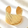 304 Stainless Steel Cuff Bangles for Women BJEW-Z096-05G-2