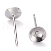 Non-Tarnish 304 Stainless Steel Stud Earring Settings STAS-J031-12-3