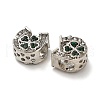 Alloy Rhinestone European Beads FIND-Q115-09P-2
