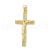 Brass Micro Pave Cubic Zirconia Pendants KK-A212-05B-G-1