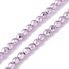 Baking Painted Synthetic Non-Magnetic Hematite Beads Strands G-H020-K01-13-1