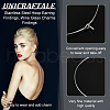 Unicraftale 100Pcs 304 Stainless Steel Surgical Stainless Steel Wine Glass Charms Rings STAS-UN0056-04-5