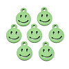 Spray Painted Alloy Charms X-PALLOY-T075-121A-RS-1