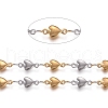 304 Stainless Steel Heart Link Chains STAS-D233-21GP-1