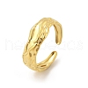 Textured 304 Stainless Steel Open Cuff Rings RJEW-R014-03G-03-4