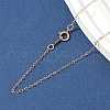 Brass Cable Chain Necklaces for Women Men NJEW-Z068-04RG-3