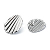 201 Stainless Steel Stud Earrings EJEW-K270-17P-2