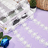 Gorgecraft 3 Yards Embroidery Flower Polyester Lace Trim OCOR-GF0002-53-3
