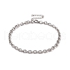 Non-Tarnish 304 Stainless Steel Cable Chain Bracelet for Men Women BJEW-E031-01P-04-1