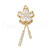 Brass Micro Pave Cubic Zirconia Pendants KK-S531-13G-B-1
