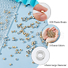 DICOSMETIC 1000Pcs 2 Colors CCB Plastic Beads CCB-DC0001-18-5