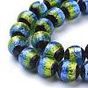 Handmade Silver Foil Lampwork Beads FOIL-K001-02C-12mm-3