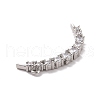 Eco-friendly Brass Micro Pave Clear Cubic Zirconia Pendants KK-D079-11P-3