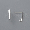 304 Stainless Steel Stud Earring Findings X-STAS-H436-22S-1