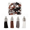 60Pcs 4 Colors Faux Suede Tassel Pendant Decorations FIND-LS0001-04D-1