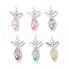 ABS Plastic Imitation Pearl Pendants PALLOY-JF03659-02-1