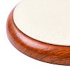 Flat Round Wood Pesentation Jewelry Bracelets Display Tray ODIS-P008-15C-01-5