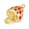 Brass Enamel Pendants KK-R224-15A03-G-2