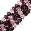 Transparent Glass Beads Strands GLAA-T023-09C-4