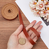 2M Flat AB Grade Cowhide Leather Cord AJEW-WH0479-73D-01-3