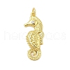 Rack Plating Brass Micro Pave Cubic Zirconia Pendants KK-Z074-63G-1