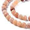 Natural Pink Aventurine Round Beads Strands G-S147-6mm-3