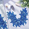 Polyester Embroidered Floral Lace Collar DIY-WH0326-47A-2
