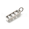 Brass Micro Pave Cubic Zirconia Pendants KK-P295-36P-2