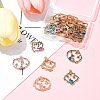 24Pcs 6 Styles Alloy Enamel Pendants FIND-FS0002-67-8