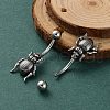 Insect 316 Surgical Stainless Steel Belly Button Rings EJEW-G416-03AS-2