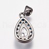 Brass Micro Pave Cubic Zirconia Pendants KK-I614-063-3