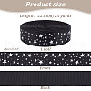   25 Yards Polyester Star Print Grosgrain Ribbon OCOR-PH0004-09-2