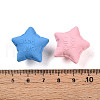 Rubberized Style Acrylic Beads SACR-N018-15-3