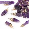 Fingerinspire Natural Amethyst Pendants FIND-FG0001-62-4