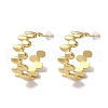 PVD Vacuum Plating 201 Stainless Steel Stud Errings EJEW-B059-03G-1