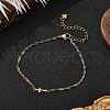 304 Stainless Steel Cross Link Bracelets BJEW-JB11699-01-1