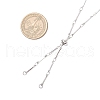 304 Stainless Steel Flat Bar Link Chain Necklace Making AJEW-JB01348-02-2
