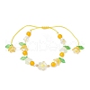Natural Yellow Aventurine Beads Braided Bead Bracelets BJEW-MZ00167-03-2