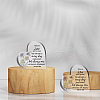 Heart-shaped with Word Acrylic Ornaments DJEW-WH0241-001-5