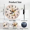 MDF Printed Wall Clock HJEW-WH0058-015-2